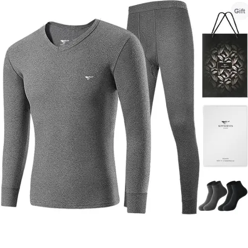 SEPTWOLVES Thermal Set Men's Gift Box Set+Shopping Bag