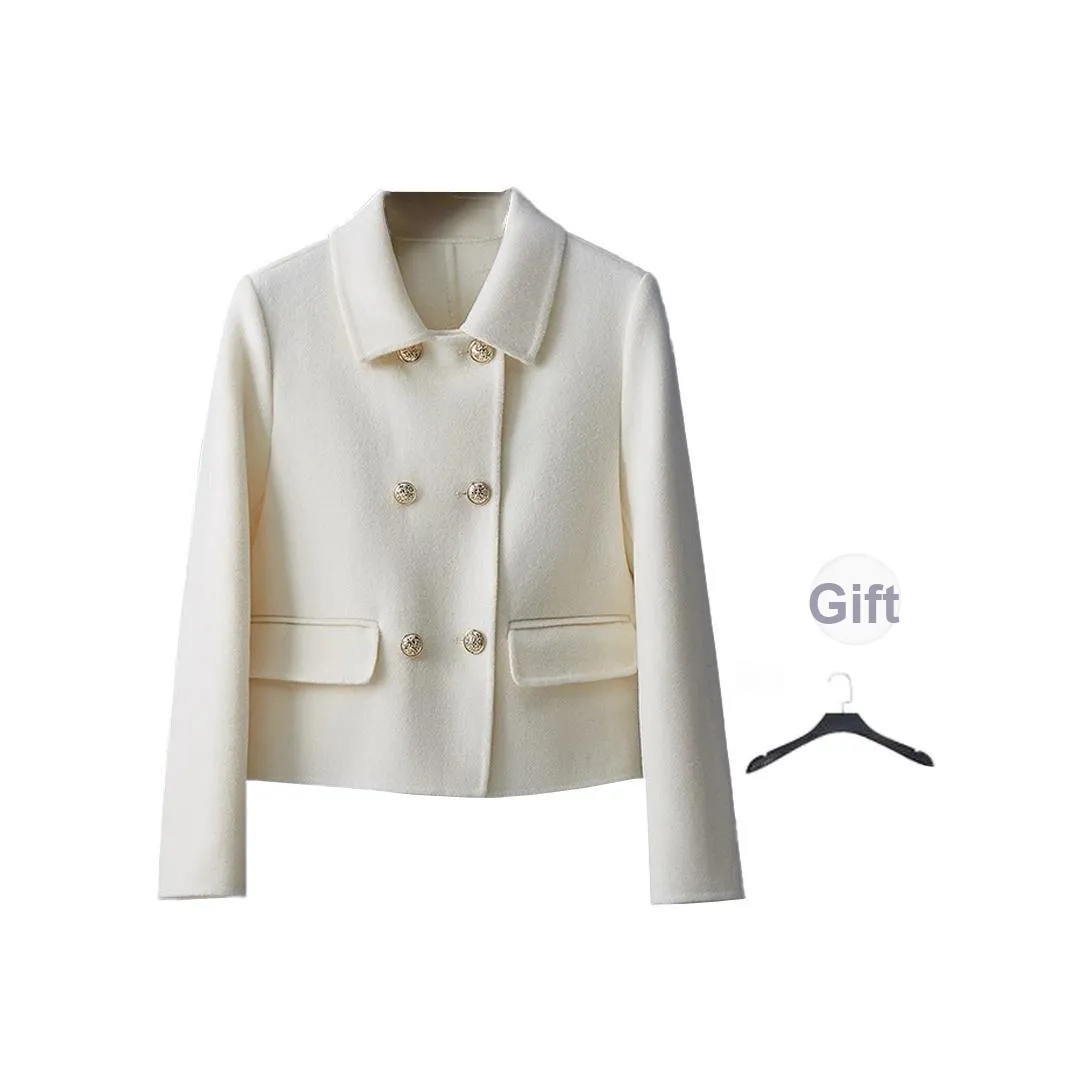 LANMOU Белое Женское Пальто