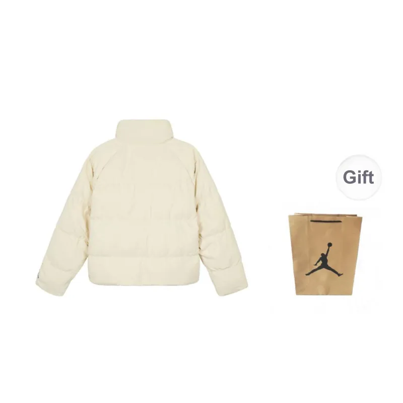 Jordan Down Jacket Unisex Light Yellow Shopping Bag Included-1