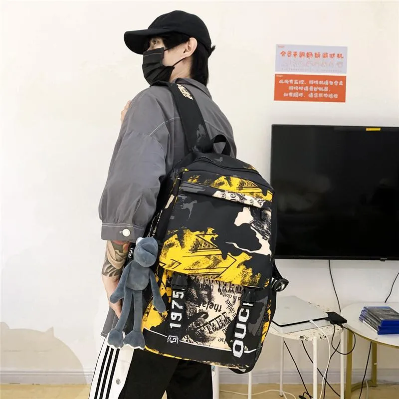 PULEWEI Nylon Backpack Unisex Multicolor-20