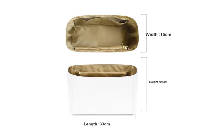 GUYI DuPont Paper With Microfiber Bag Accessory Bag Insert Women's Brown-1
