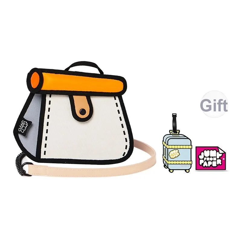 JumpFromPaper Полиэстер Плечевая сумка Стандартная Женская Оранжевая