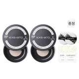 2 04 소프트하고 부드러운 2 선물 포장, 2 오리지널 파우더 퍼프 + 2 메이크업 제거 물티슈 포함