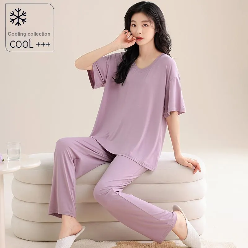 FENTENGCARE Pajama Set Women's Violet-3