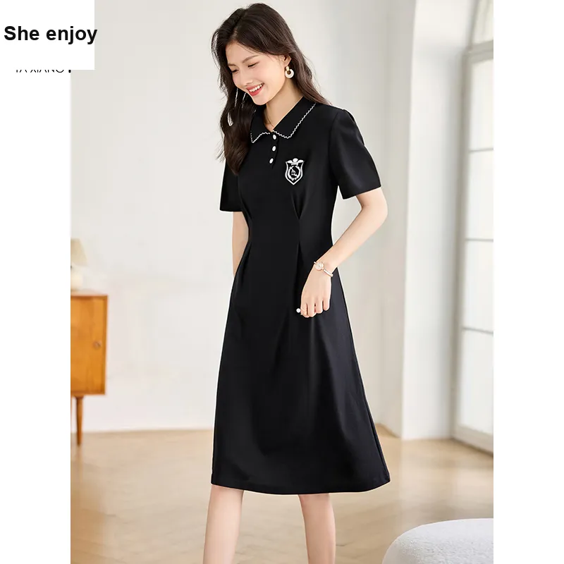 She Enjoys Short Sleeved Dress Women's-9