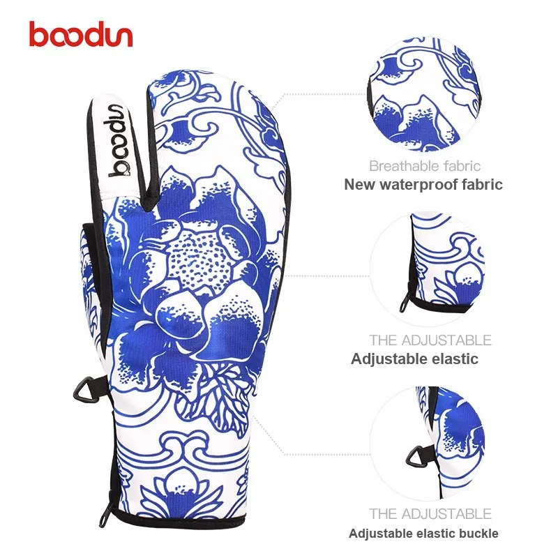 BOODUN Ski Gloves Insulated For Cold Weather Mittens Unisex-4