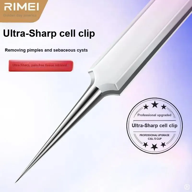 RIMEI High Precision Eyebrow Tweezers For Trimming And Plucking, Stainless Steel Make up Tools-4