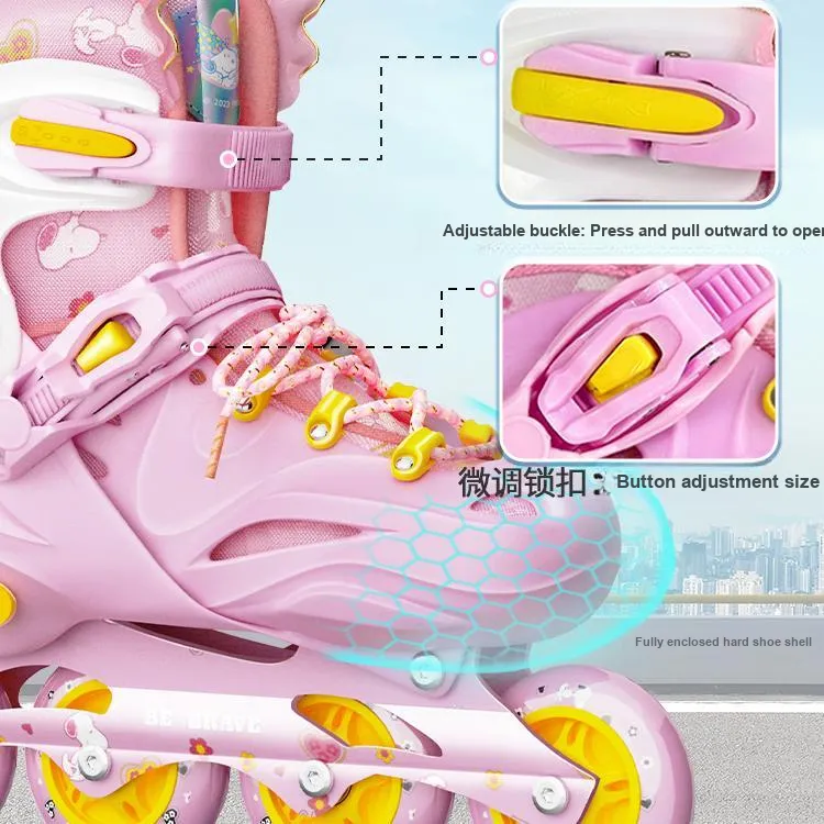 SNOOPY Inline Skates Aluminum Alloy Carbon Steel ABEC-7 Kids'-3