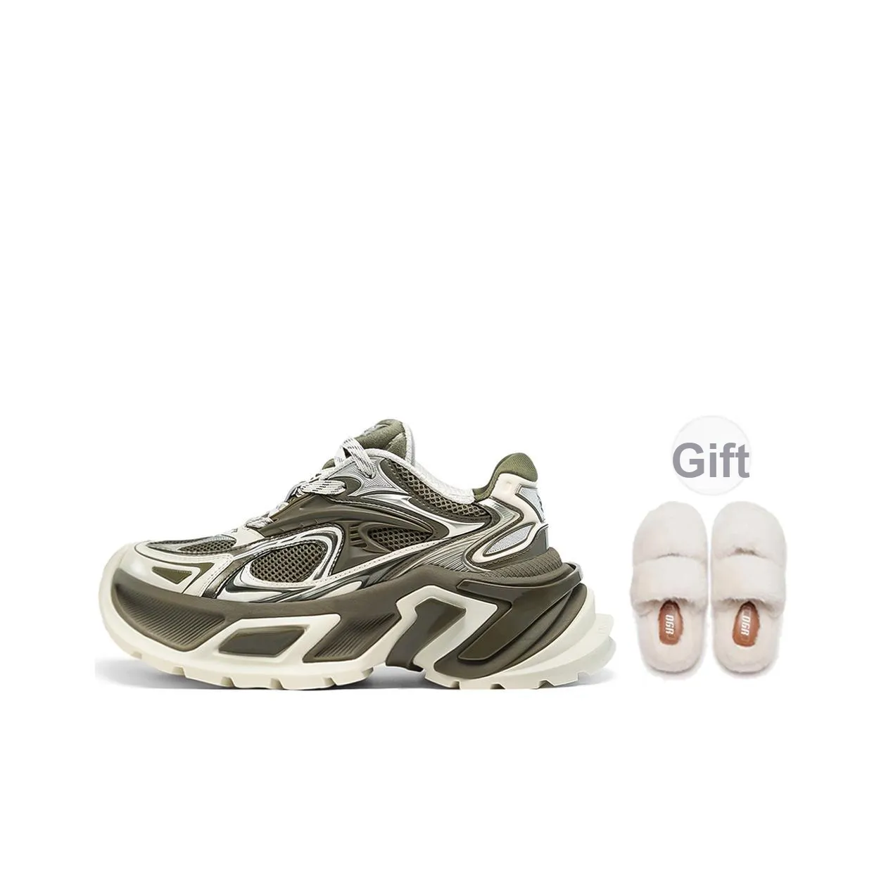 OGR Wolf Spider Tarantula 2 OG Green Амортизация Увеличение Высоты Дышащий Низкий Топ Кроссовки Унисекс Мох Зеленый