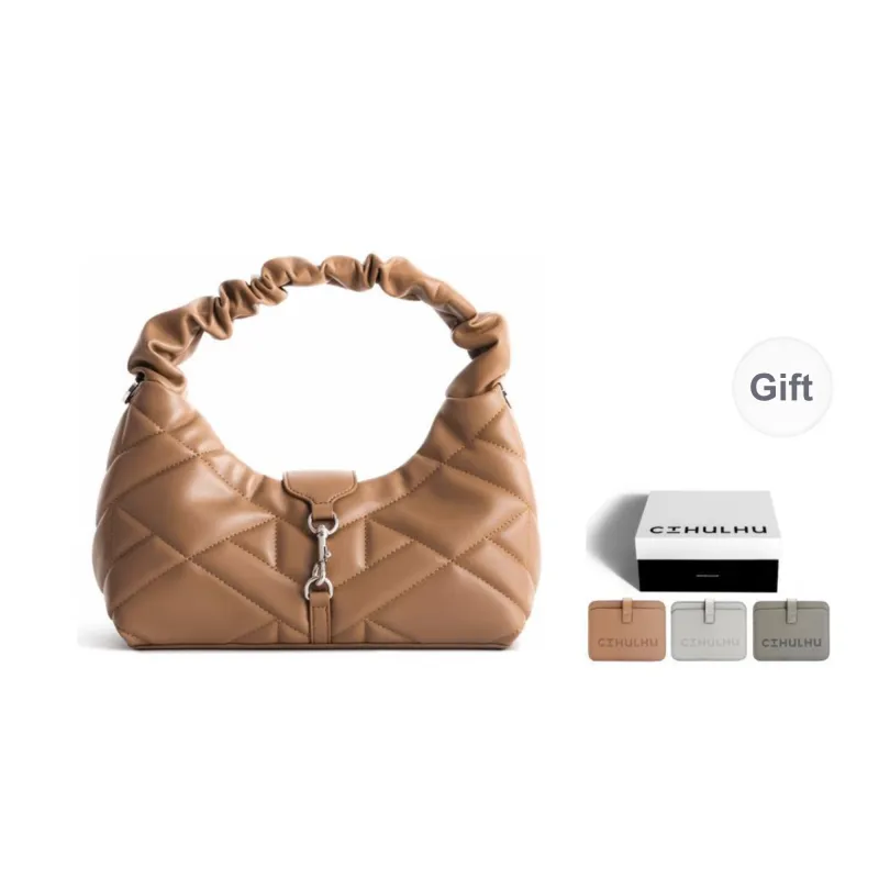 Cthulhu Split Cow Leather Detachable Long Strap Shoulder Bag, Crossbody Bag, Handbag Medium Size Women's Caramel/Black-0