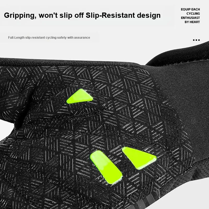 WEST BIKING Riding Equipment Glove Unisex Nylon/PU/Spandex/Polyester Black-4