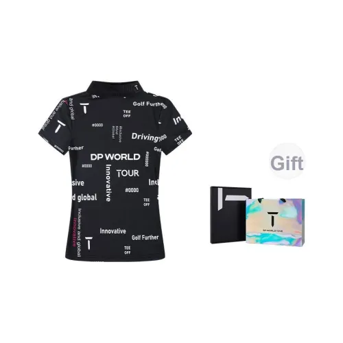 EUROPEAN TOUR T-Shirt Женская Черная