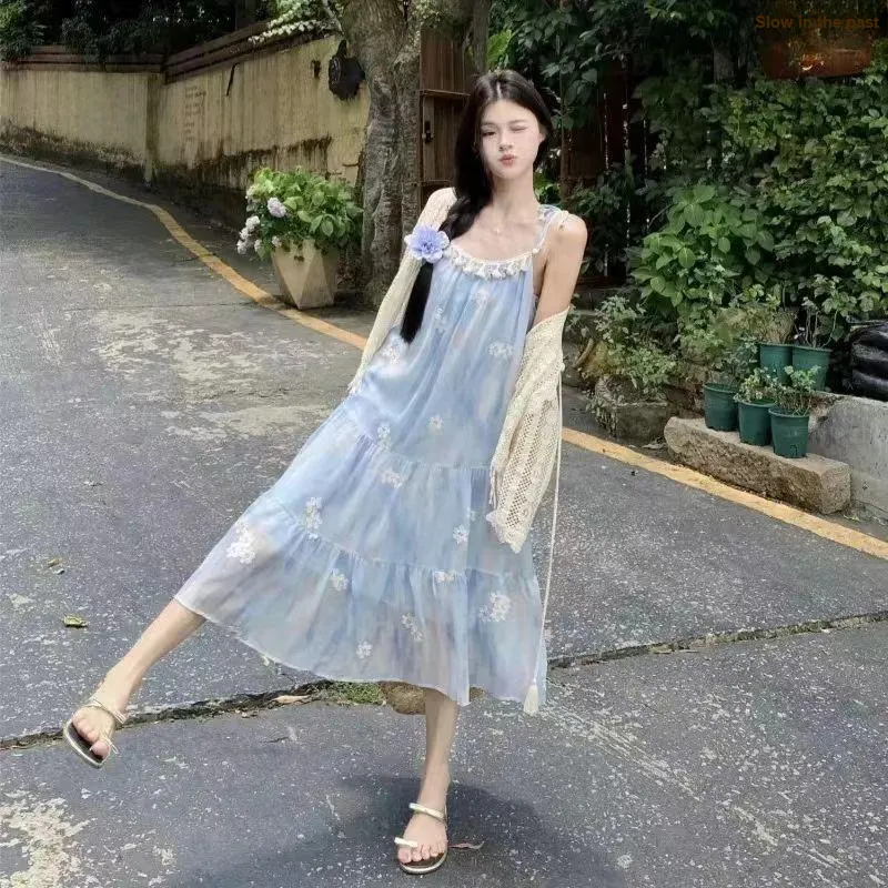 OZVO Slip Dresses Women's Shell Camisole Dress-3