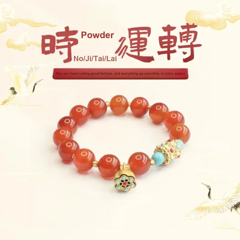 Ryukyu Natural Agate Bracelets Women's-1