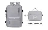 Gray+Toiletry Makeup Bag