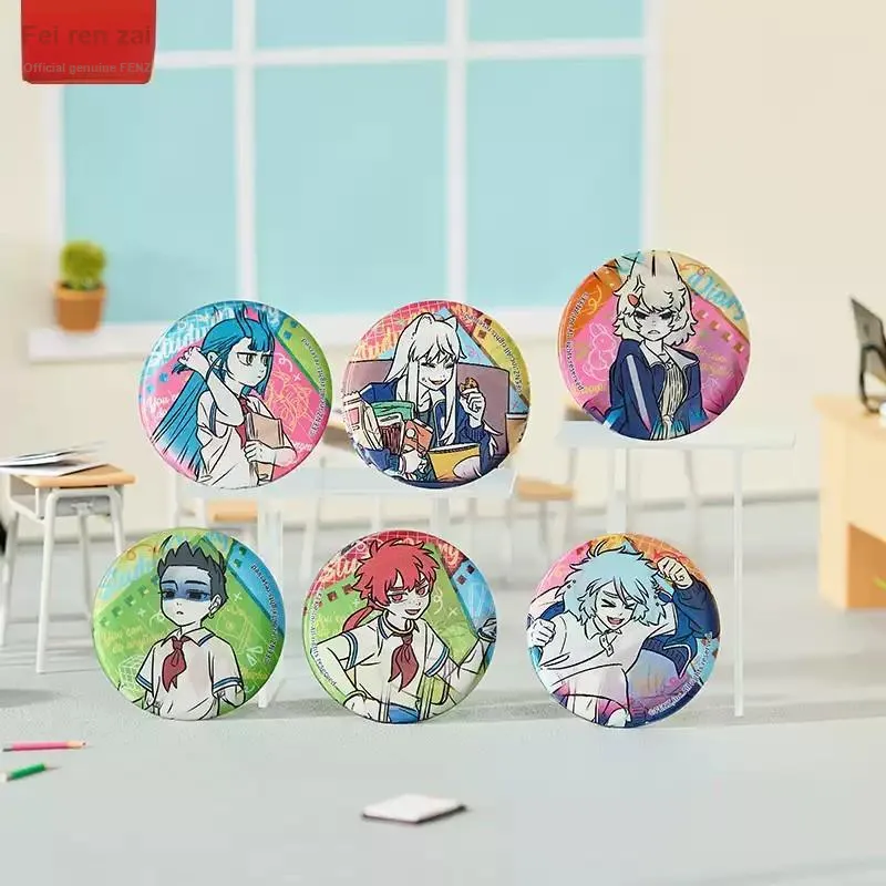 Inhuman Ne Zha, September Today's School Collection Tinplate, Grating Anime Merchandise Badge Badges-1