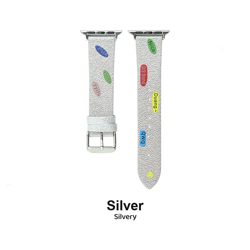 Vobafe Apple Compatibility Watch Band Canvas Material-5