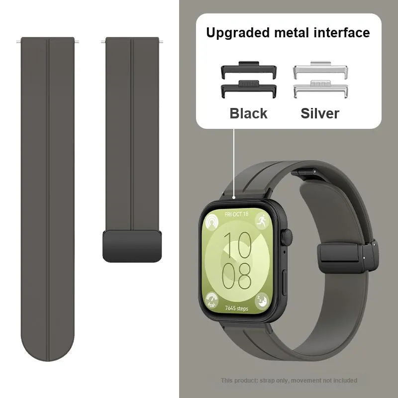 MSSM HUAWEI FIT3 Wristband Huawei Compatibility Watch Band 150mm Silicone Material-12