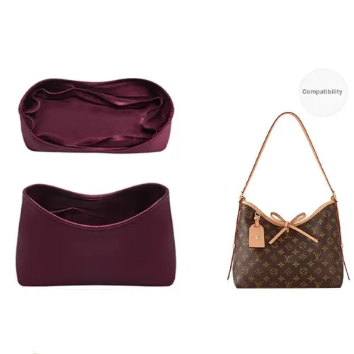 Ingenuity Handmade Satin Bag Insert Bag Accessory Women's Prune Purple