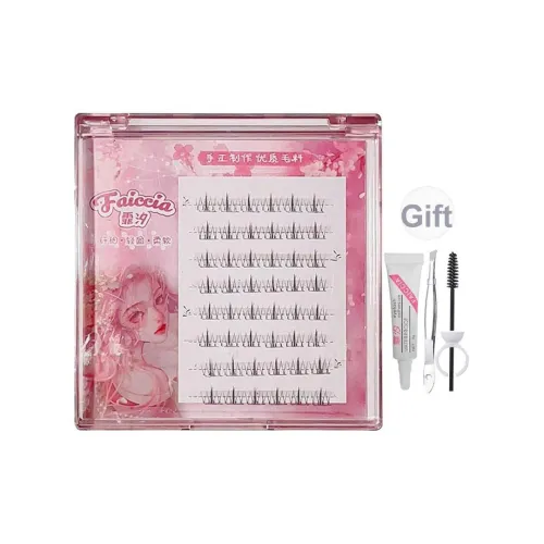 FAICCIA Си Ши Lower Eyelashes Один Кластер Glue Style