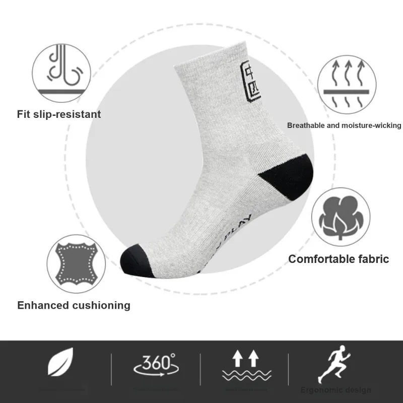 PEAK Mid-Calf Socks Unisex 3 Pack-11
