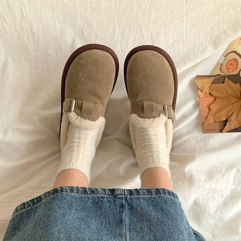 Qiao Anju Home Slippers Brown Gray-9
