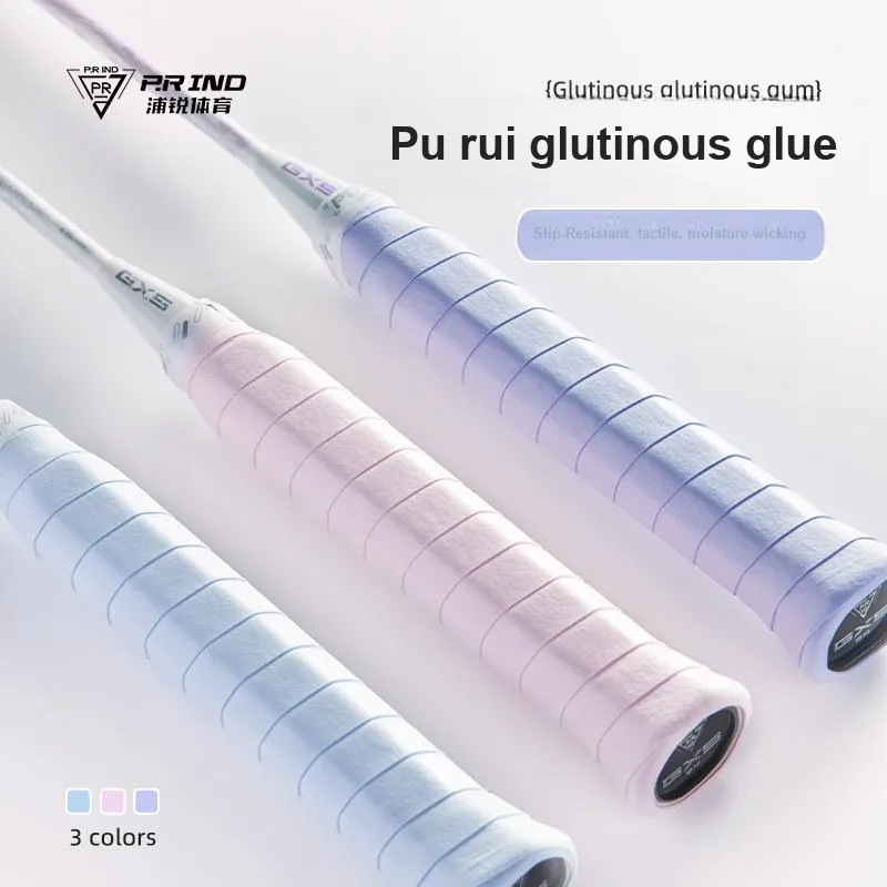 P.R IND Badminton Grip Tape Purple PU Thin-8