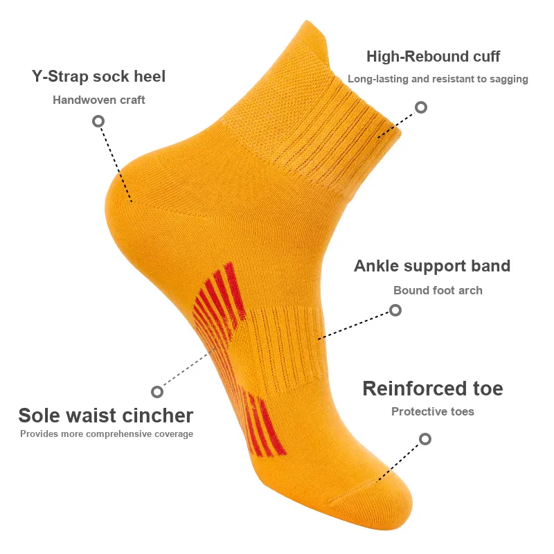 LUOLIAN Mid Calf Socks Unisex 5 Pack-22