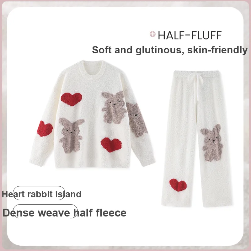 Beast's Secret Pajama Set Women's Ecru-3