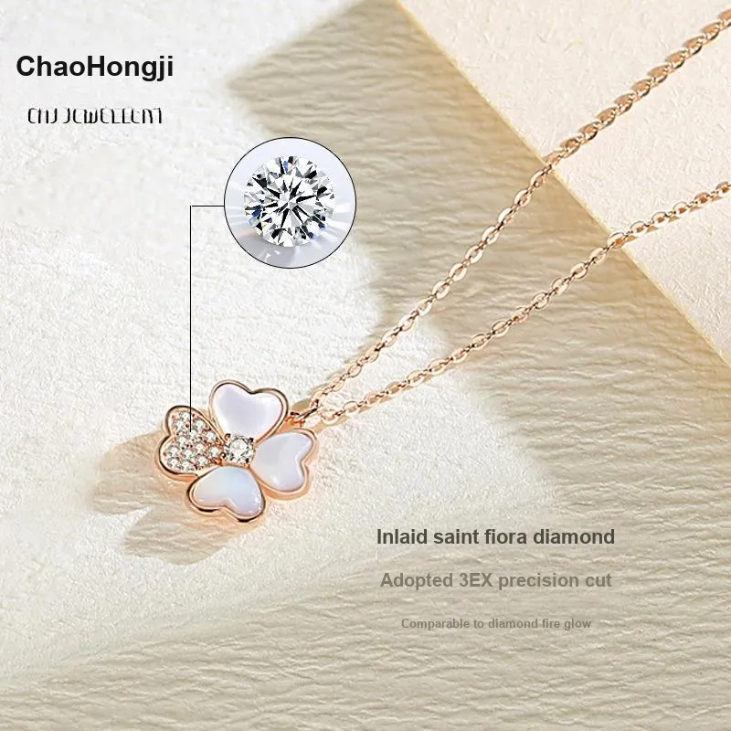 CHAOHONGJI 925 Sterling Silver Necklaces Women's-2