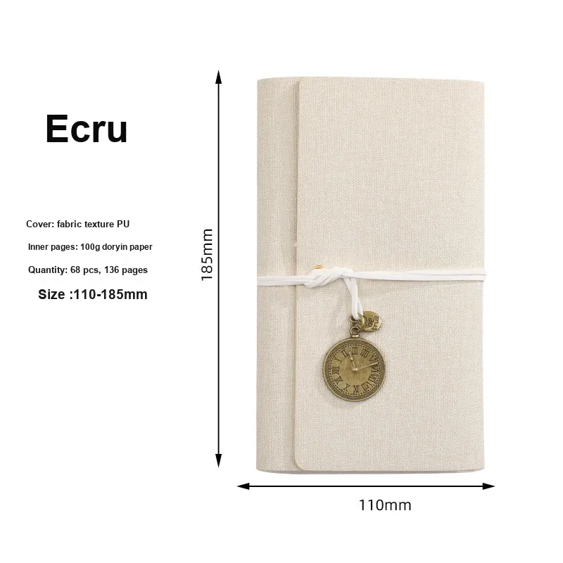 QIFEITU Loose Leaf Lace Up Creative Laptop Planners-9