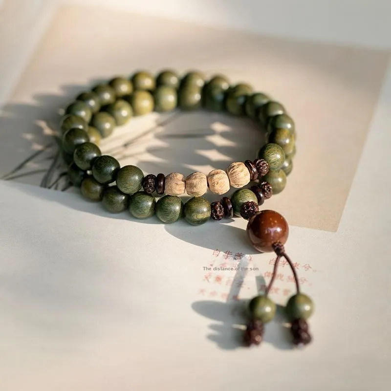 Zheng Baifu Green Sandalwood Bracelets Unisex-2