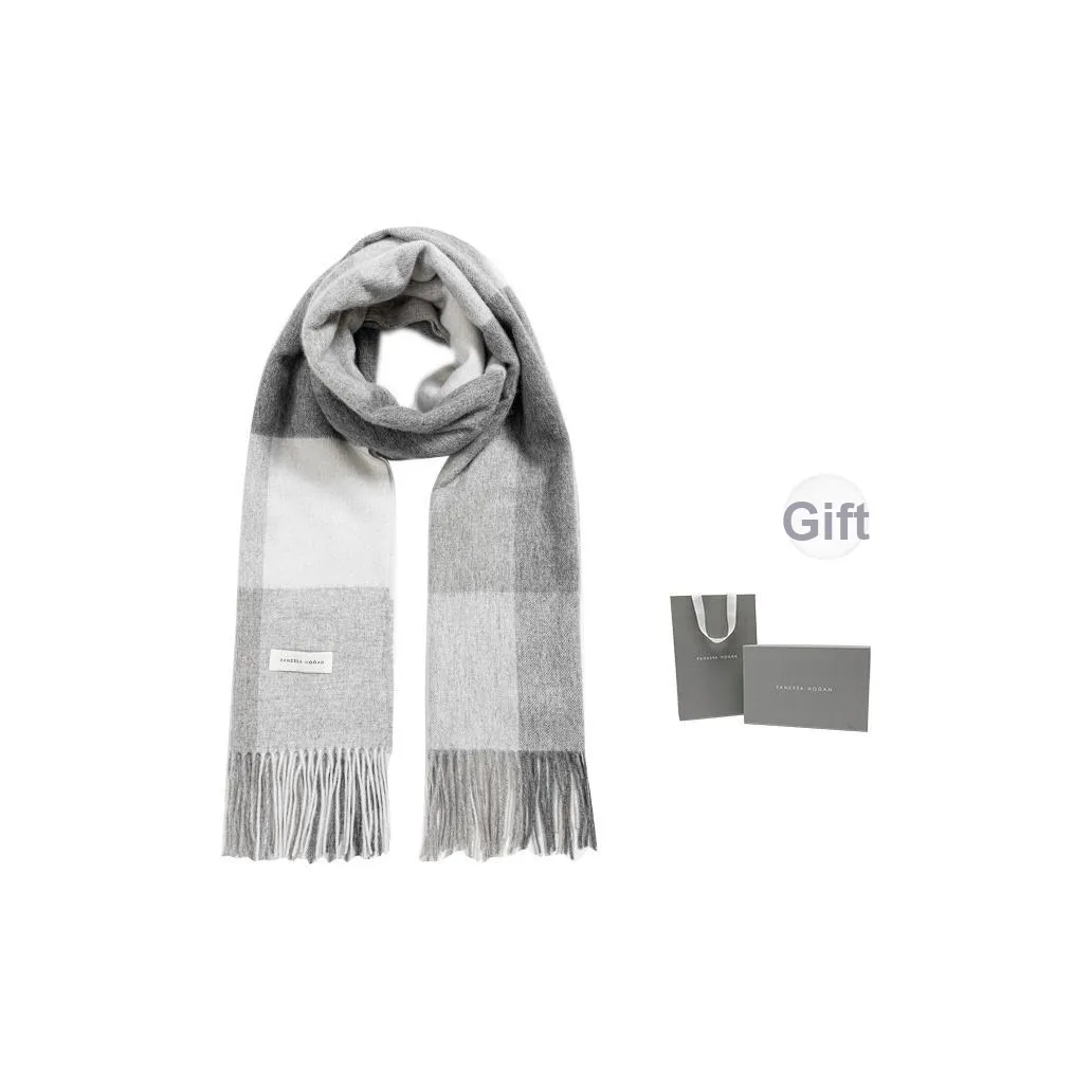 VANESSA HOGAN 100% Australian Wool Checked Fleece Shawl Coat Unisex ВАНЕСА ХОГАН 100% Австралийская шерсть Клетчатый Плюшевый Шаль Плащ Унисекс