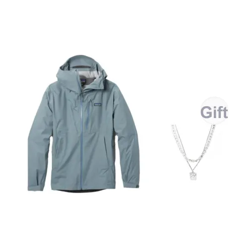 Patagonia Granite Crest Серый цвет пера + с ожерельем Унисекс Ветровки