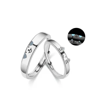 LUYUO 999 Fine Silver Rings Unisex
