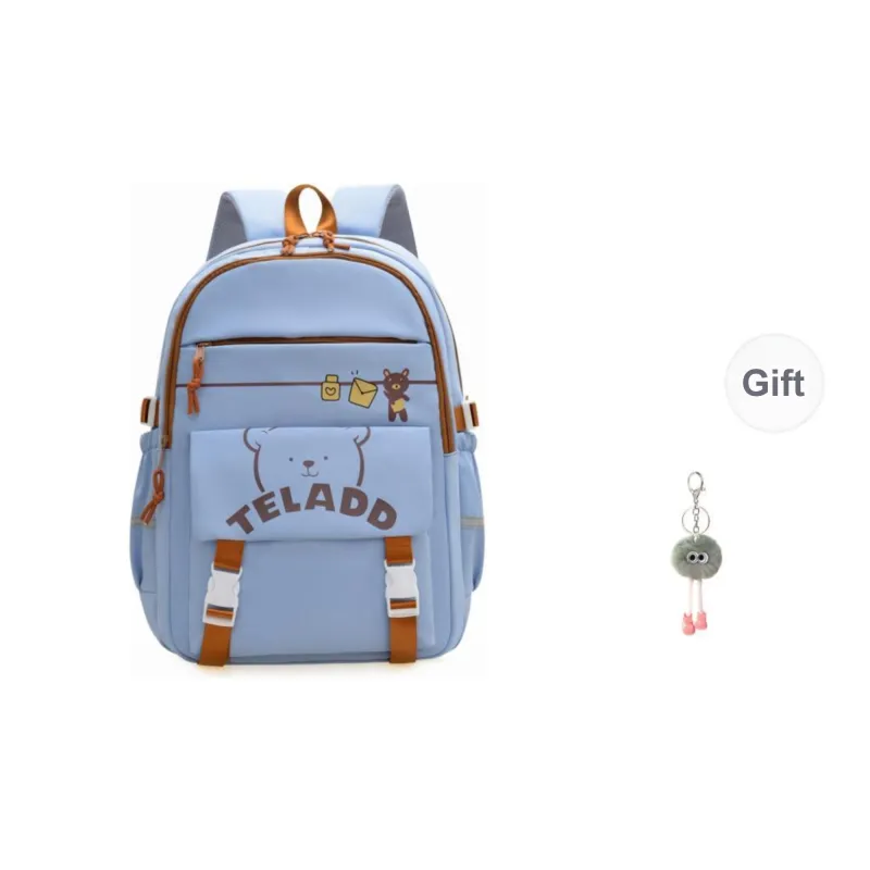 KAMLUI Nylon Backpack Regular Unisex Black/Purple/Green/Blue/Pink-11