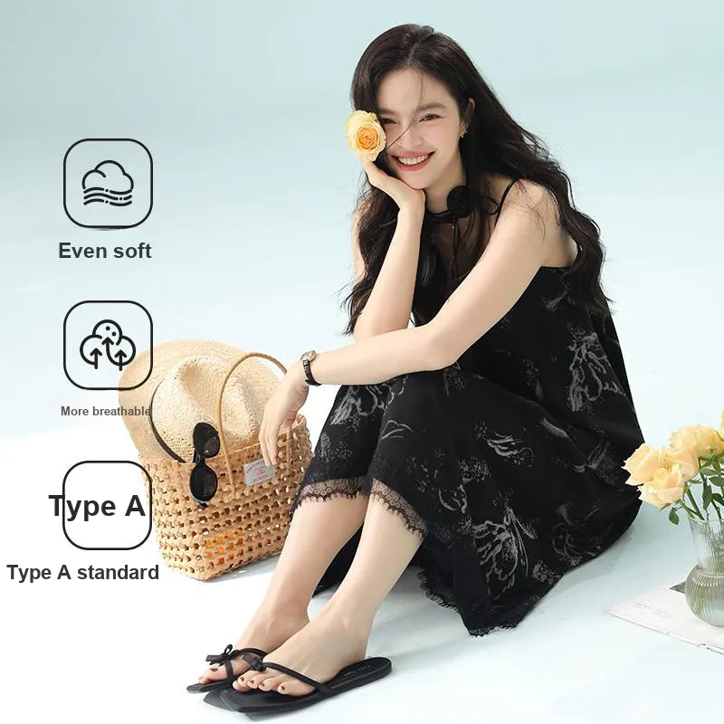 Qin Jing Nightgown Women's Black-3