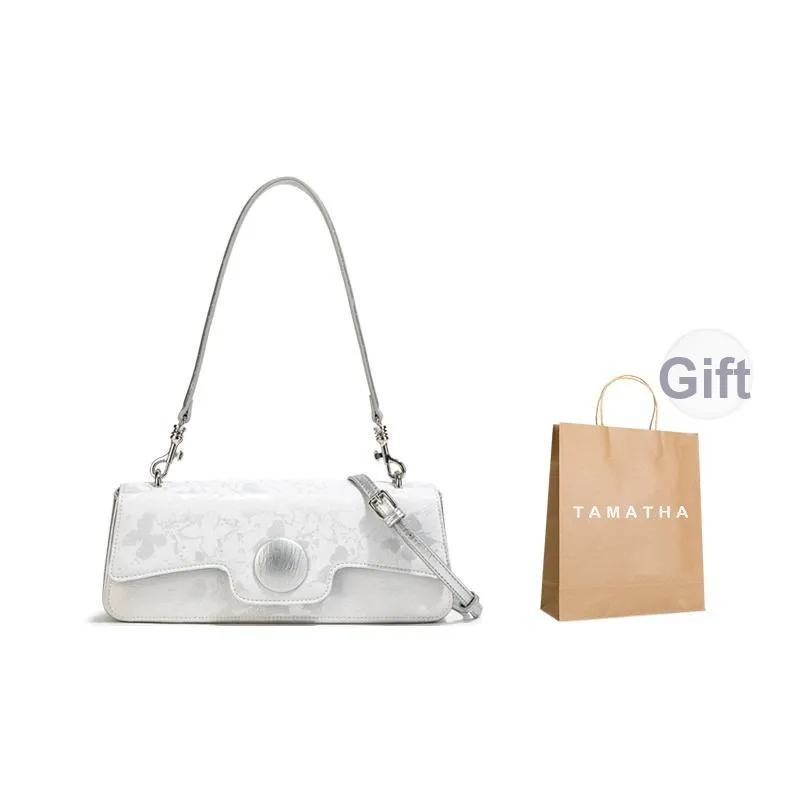 TAMATHA ПУ (полиуретан) Сумка через плечо Сумка на плечо Женская серебряная Бабочка