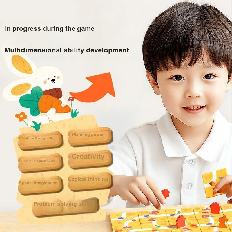 MIDEER Building Intelligence And Logic Training Toy Focused Parent And Child Interaction Puzzle Game Board Games-2