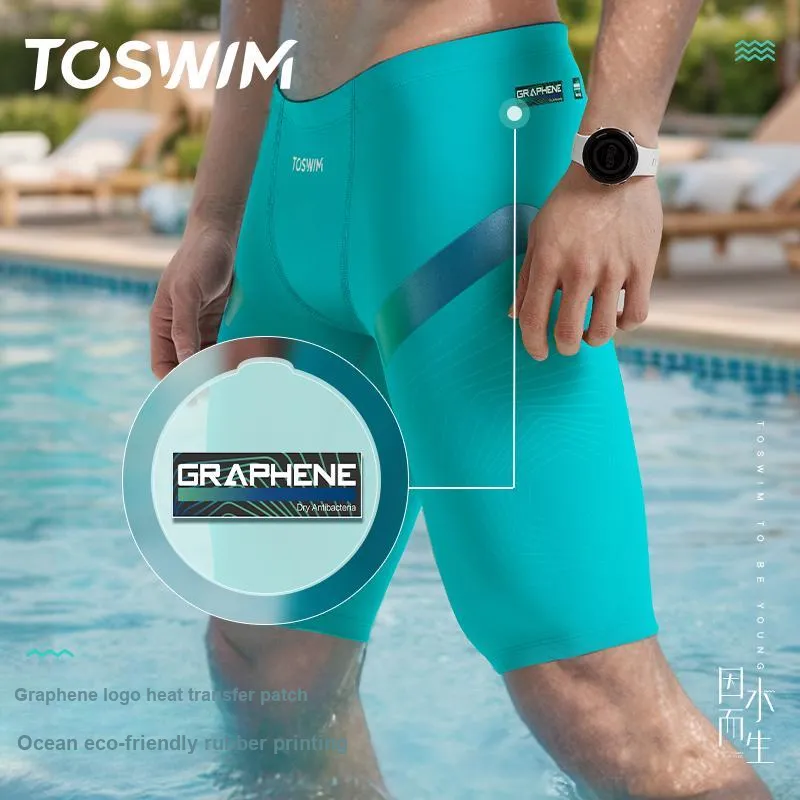 TOSWIM Swim Set Vacation Three Piece Set Men's Night Aurora-1
