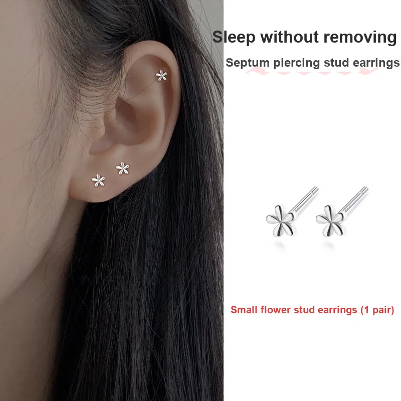 ETAHLOVE Sterling Silver Stud Earrings Women's Surprise For Bestie Girlfriend's Birthday-139