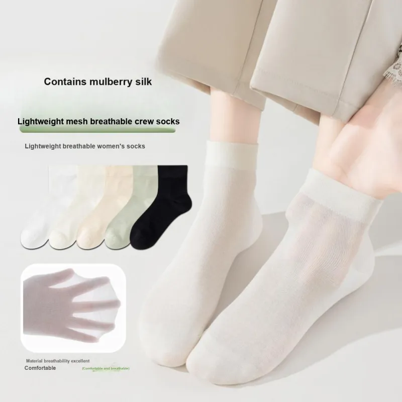 AUGUST Mid Calf Socks Women's 5 Pack-1