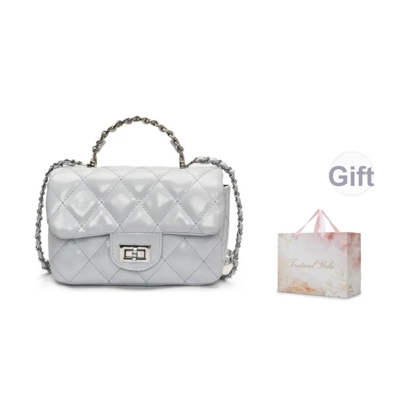 TOUTSEUL YOLO PU Handbag Regular Women's Pink/Silver/Blue/White/Black-15
