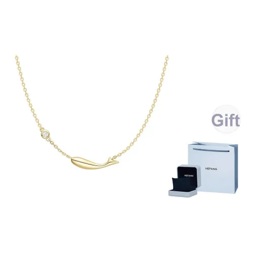 HEFANG 14K Карп кои 18K золото Ожерелье Женское Удача