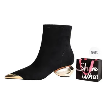 BIGTREE Ankle Boots Women's Gold/Silver