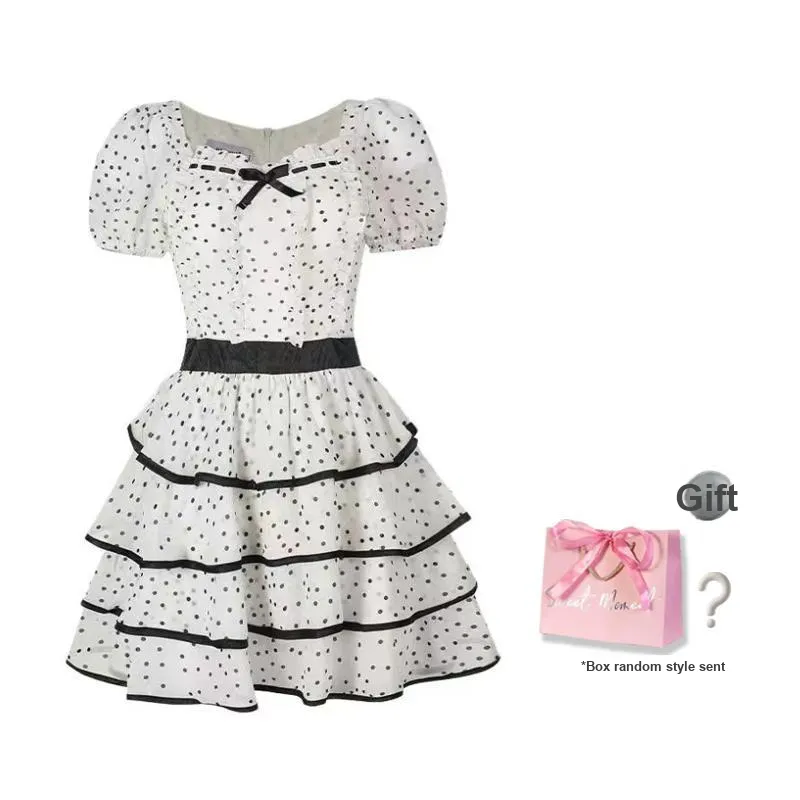 PUNCHUN STUDIO Short Sleeved Dress Women's Polka Dot