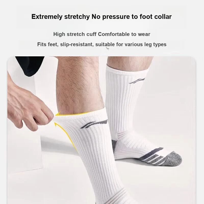 LiNing Basketball Socks Unisex 3 Pack-4