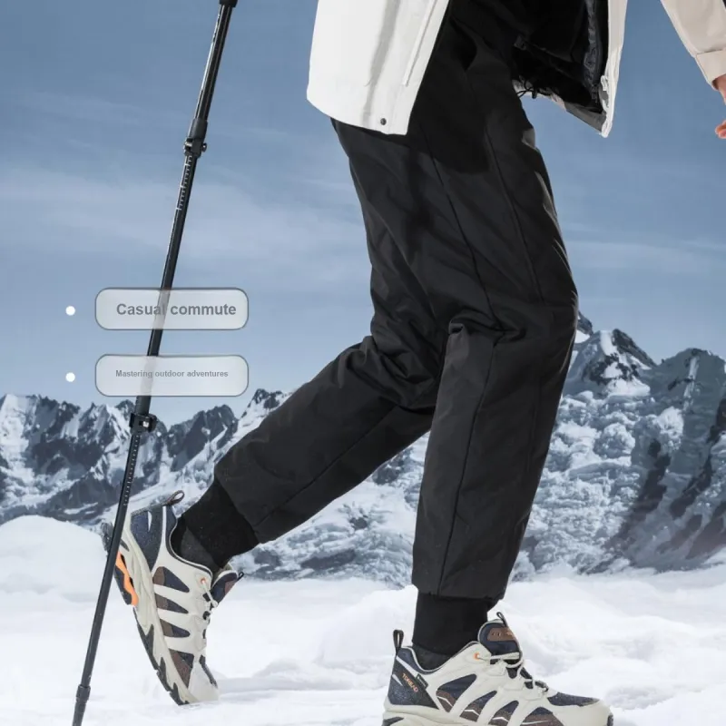 Red Bean Down Pants Unisex Black-1