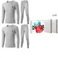 Crew Neck 2 Set Underwear (Light Gray+Light Gray) 100% cotton Antibacterial/Premium Gift Box Set