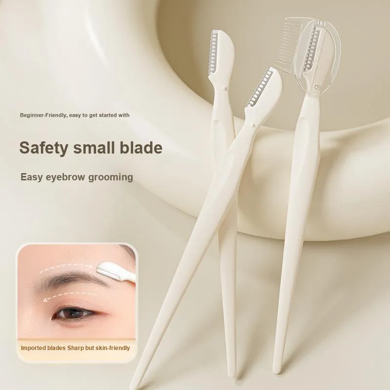 Goodgudi 3 Pcs Set | Small Blade Beginner Eyebrow Razors-1